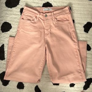 high-waist wide leg crop